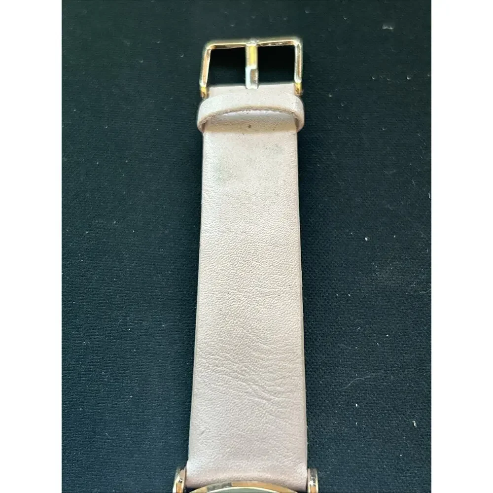 Rose Gold Tone White Dial Pink Band Women’s Quartz Watch